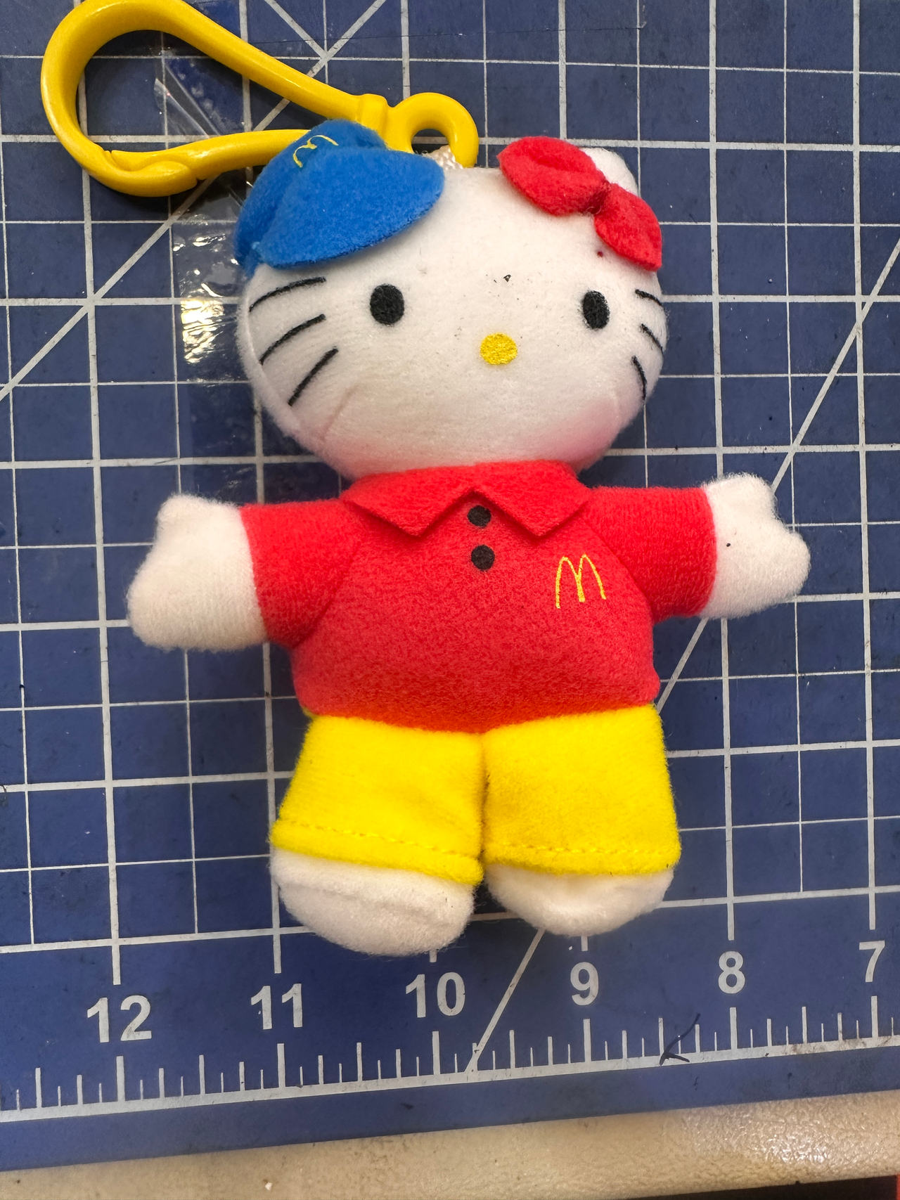 Hello Kitty mini carabiner plush stuffed animal.