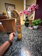Hand-Carved Wooden Toucan Sculpture - Image 1