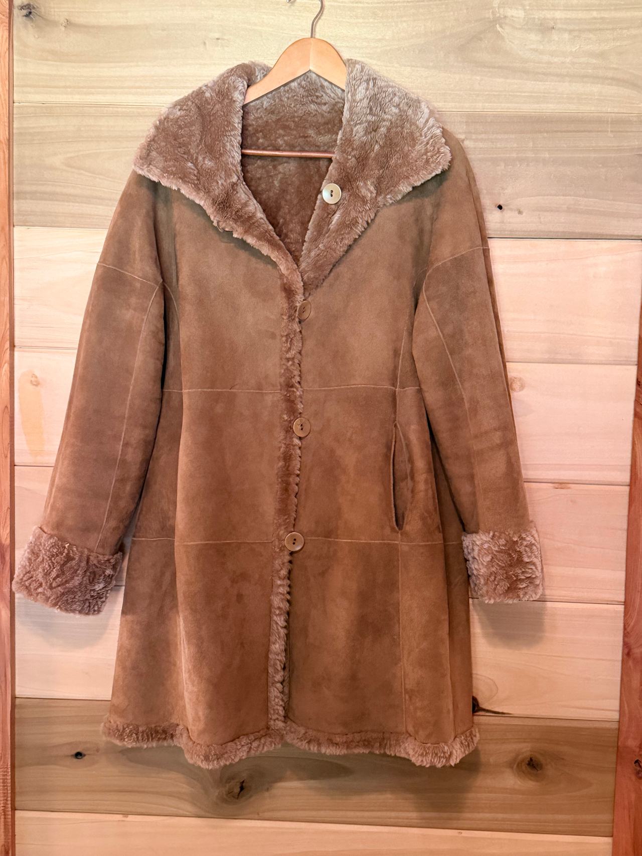 Blue Duck Reversible Shearling Sheepskin Coat