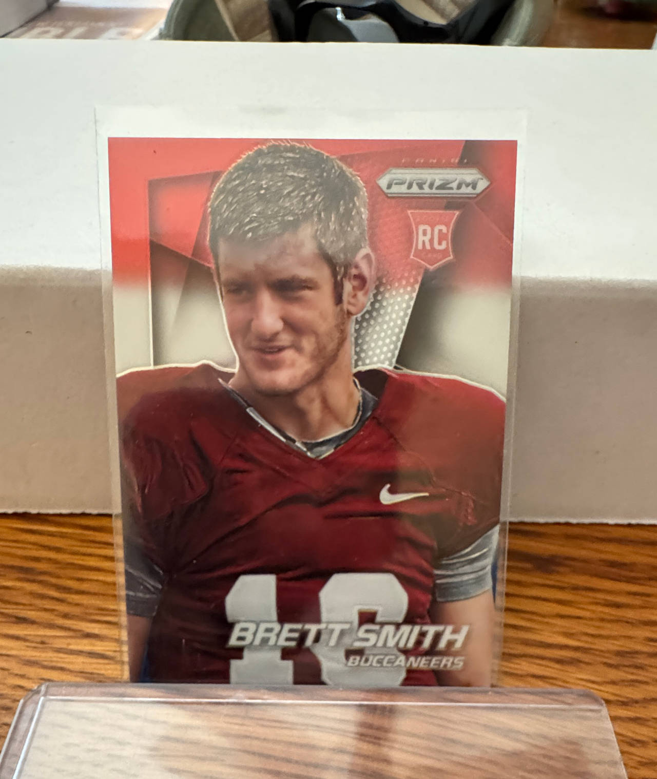 2014 Panini Prizm Brett Smith Rookie Card Red White Blue Prizm #284