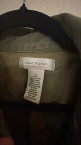 Isaac Mizrahi Olive Green Utility Safari Jacket Small - Image 2