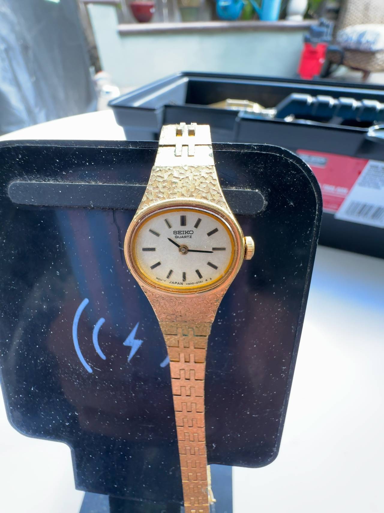 Seiko Ladies Gold Tone Cocktail Watch 4N00-5291
