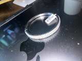 Nadri Cubic Zirconia Hinged Bangle - Image 3