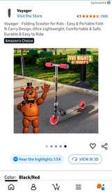 New, unopened, Voyager Five Nights at Freddy's Folding Scooter - Image 2