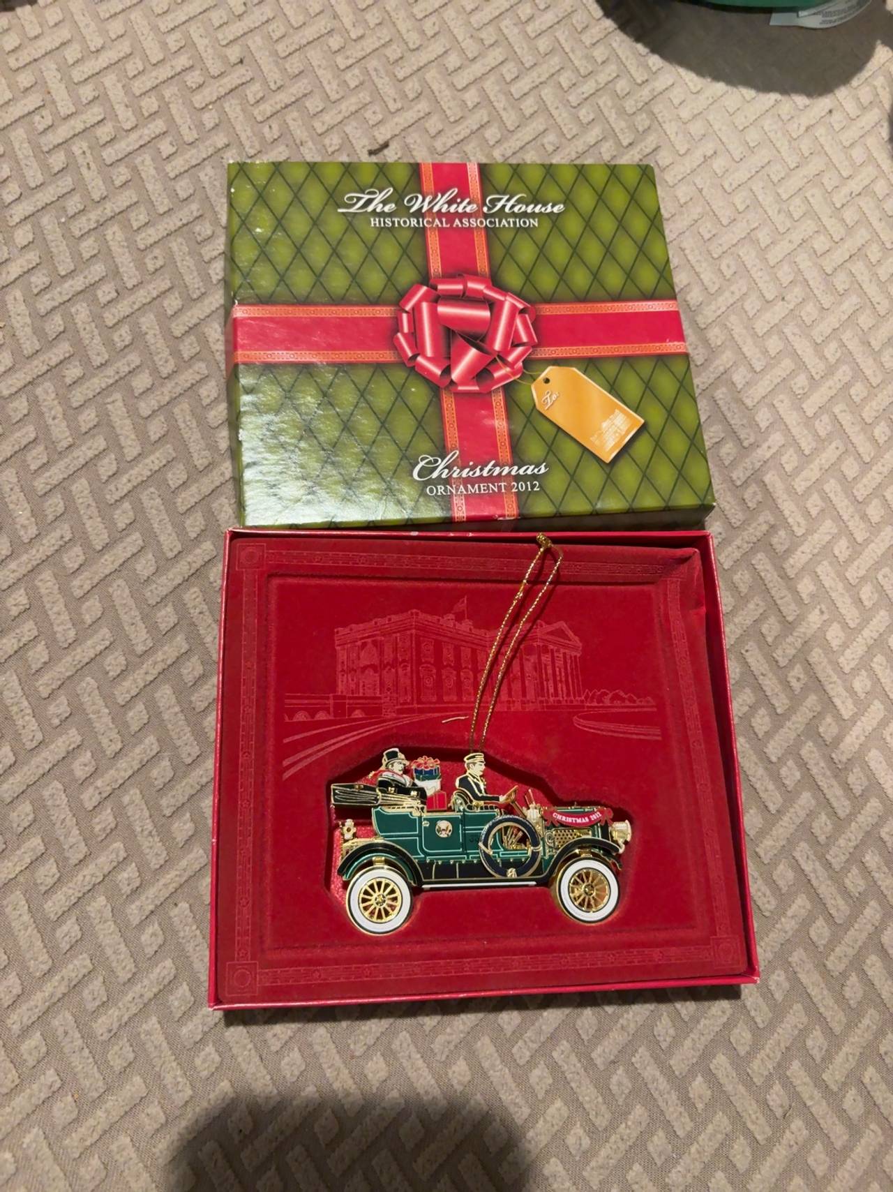 White House Historical Association 2012 Taft Car Christmas Ornament