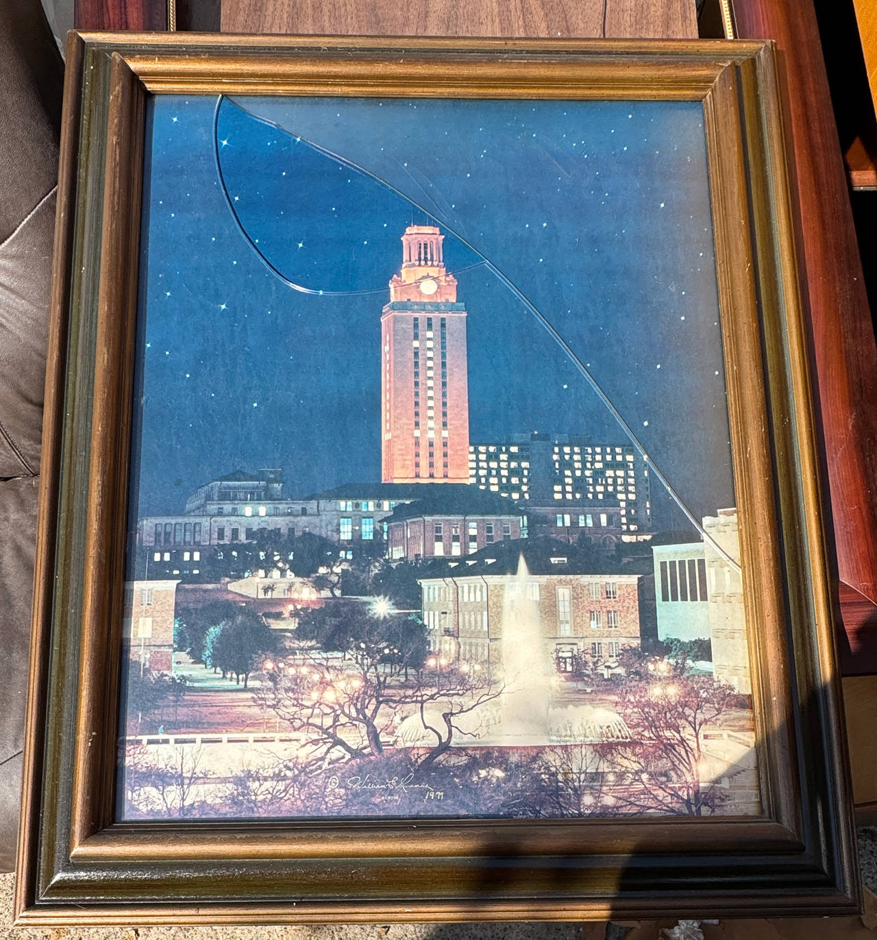 William B. Lewis UT Austin Tower 1971 Framed Print
