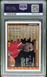 1996 Topps Season's Best Michael Jordan En Fuego #SB1 PSA 10 - Image 3