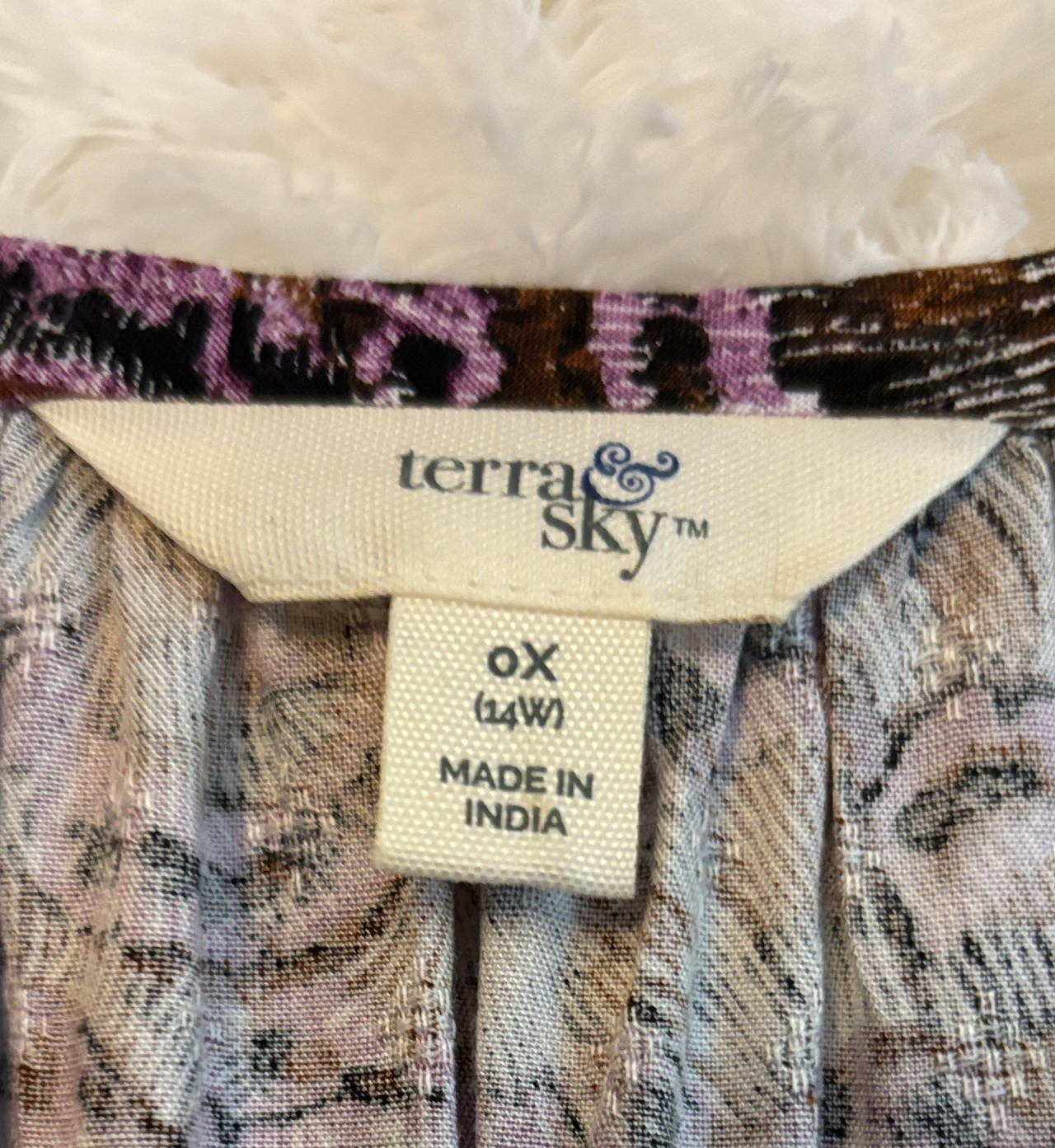 Terra & Sky Plus Size Printed Dress