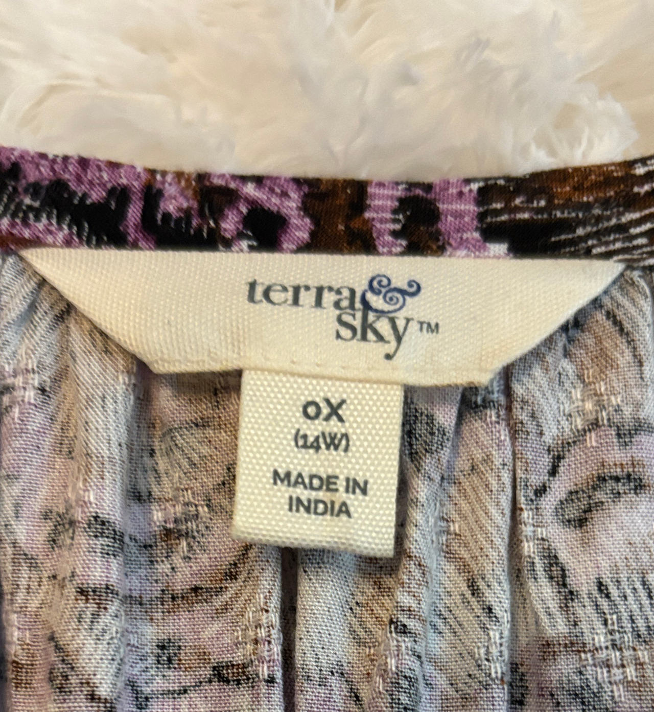 Terra & Sky Plus Size Printed Dress