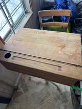 Vintage Lift Top School Desk - Image 5