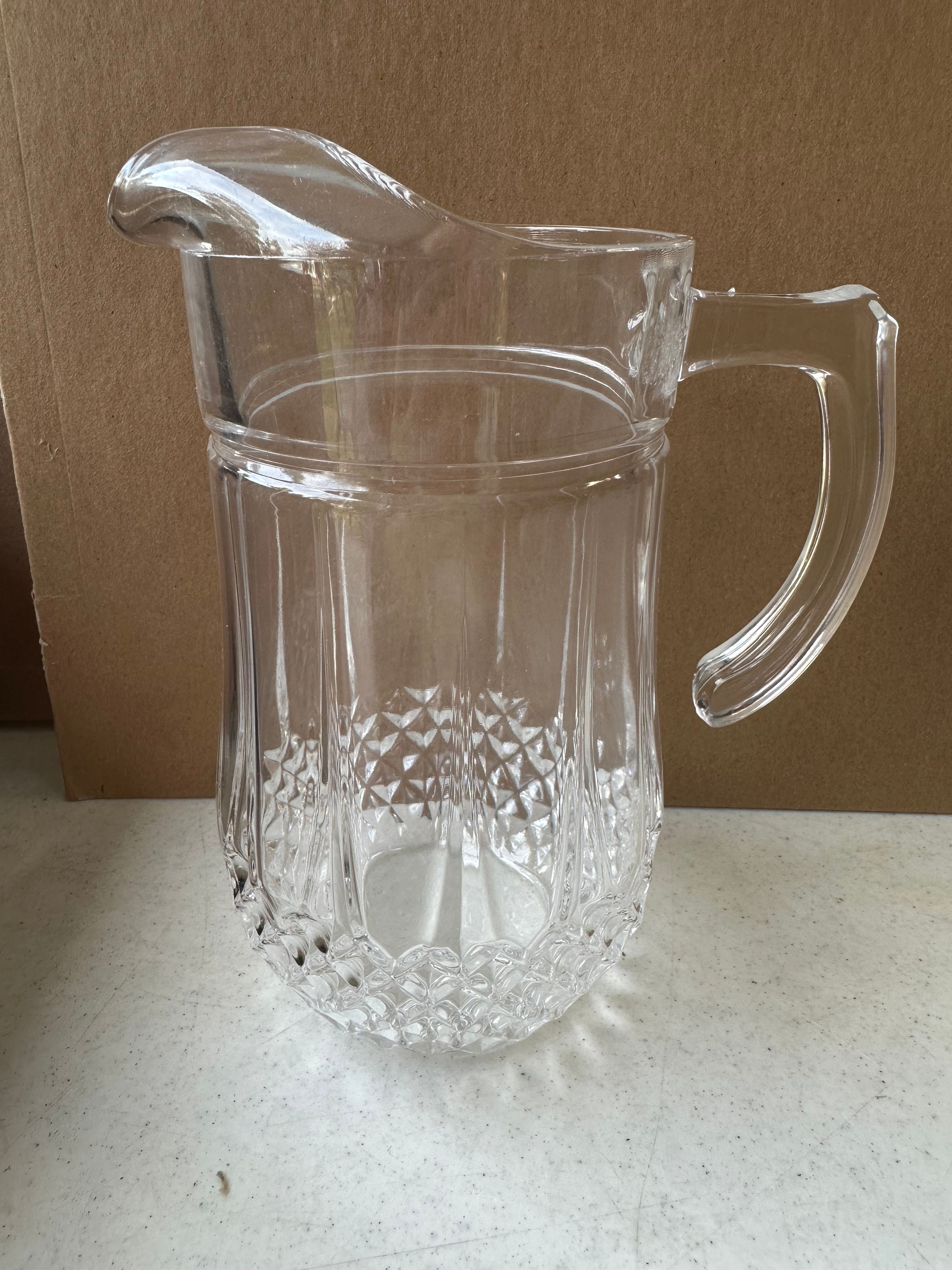 Cristal d'Arques Longchamp Clear Crystal Pitcher - Image 2
