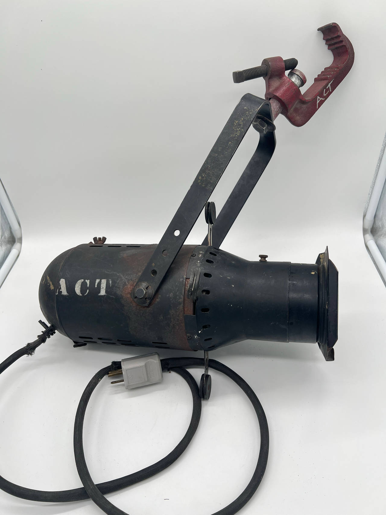 Vintage Kliegl Bros NYC Theater Stage Light Spotlight Industrial Clamp Lamp Work