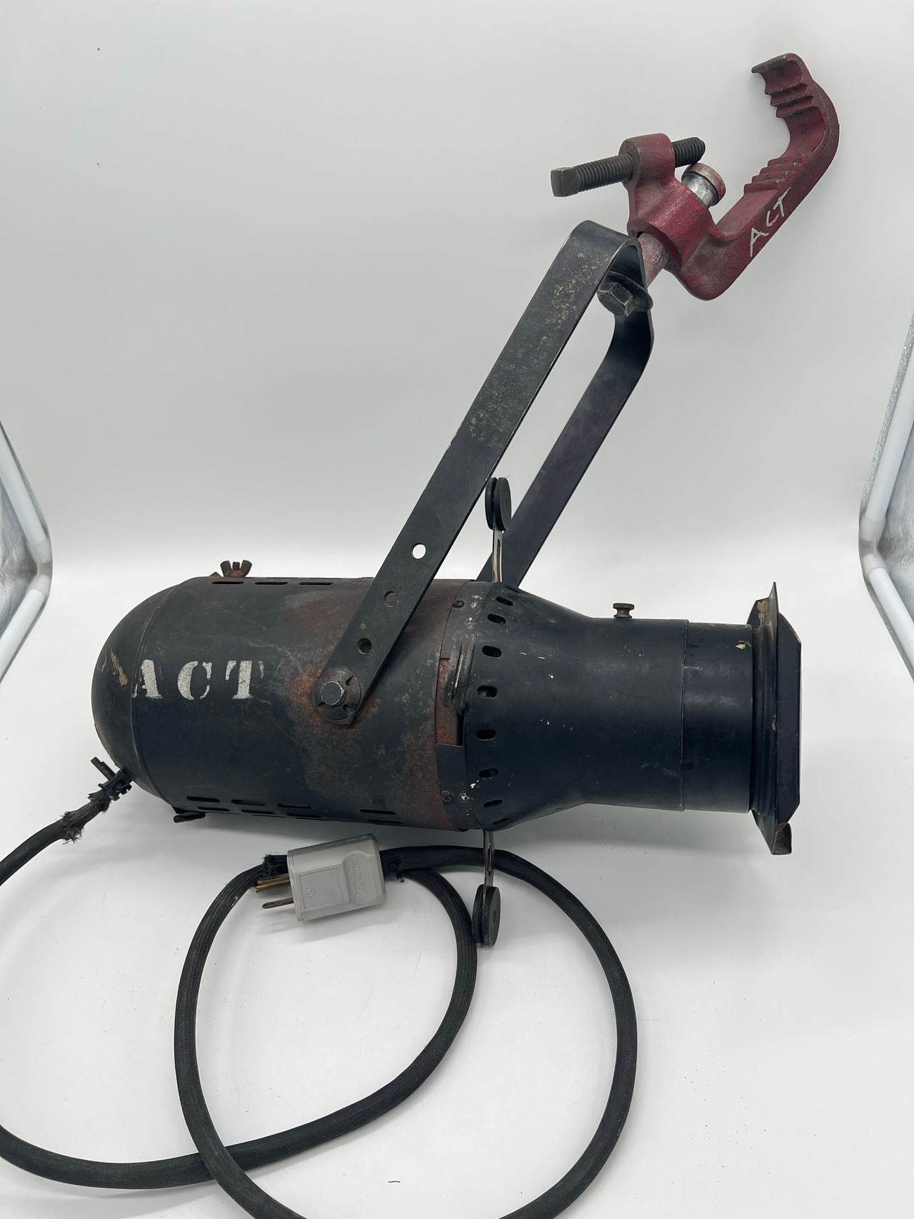 Vintage Kliegl Bros NYC Theater Stage Light Spotlight Industrial Clamp Lamp Work