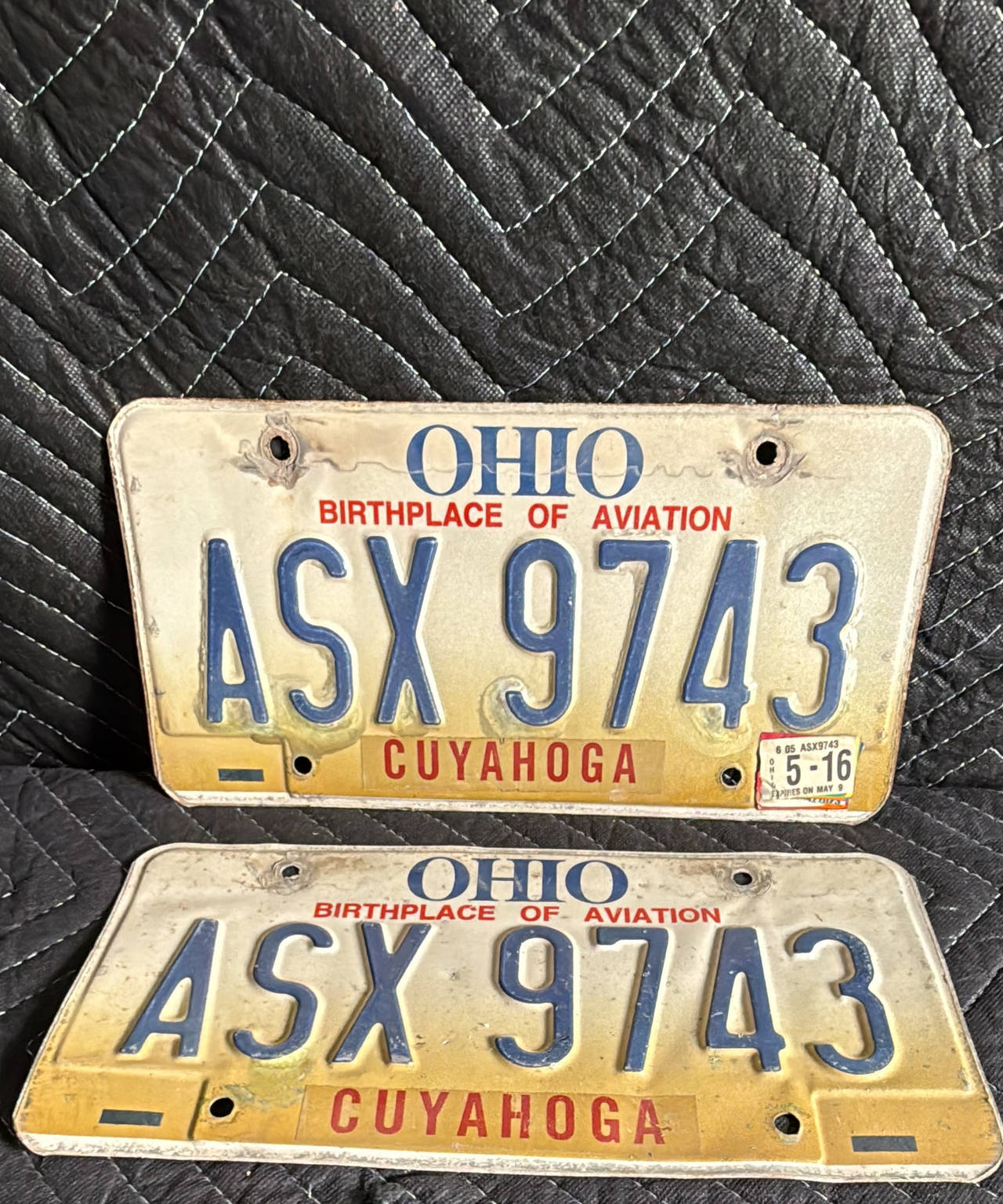 Ohio License Plate ASX 9743