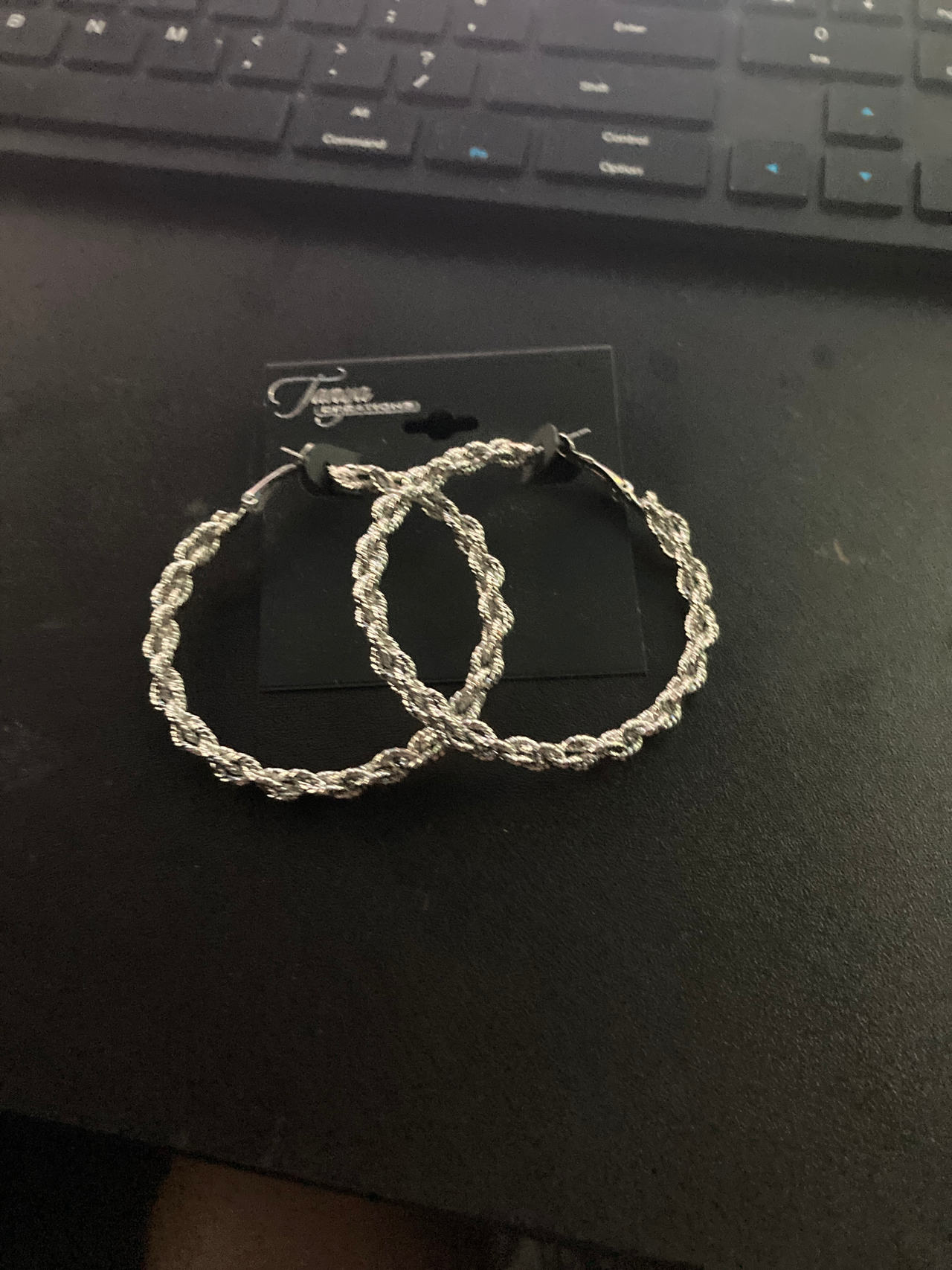 Twisted Rope Hoop Earrings