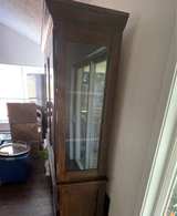 Traditional Dark Wood China Cabinet Hutch - Image 4
