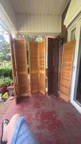 Solid Wood Louvered Interior Shutters - Image 2