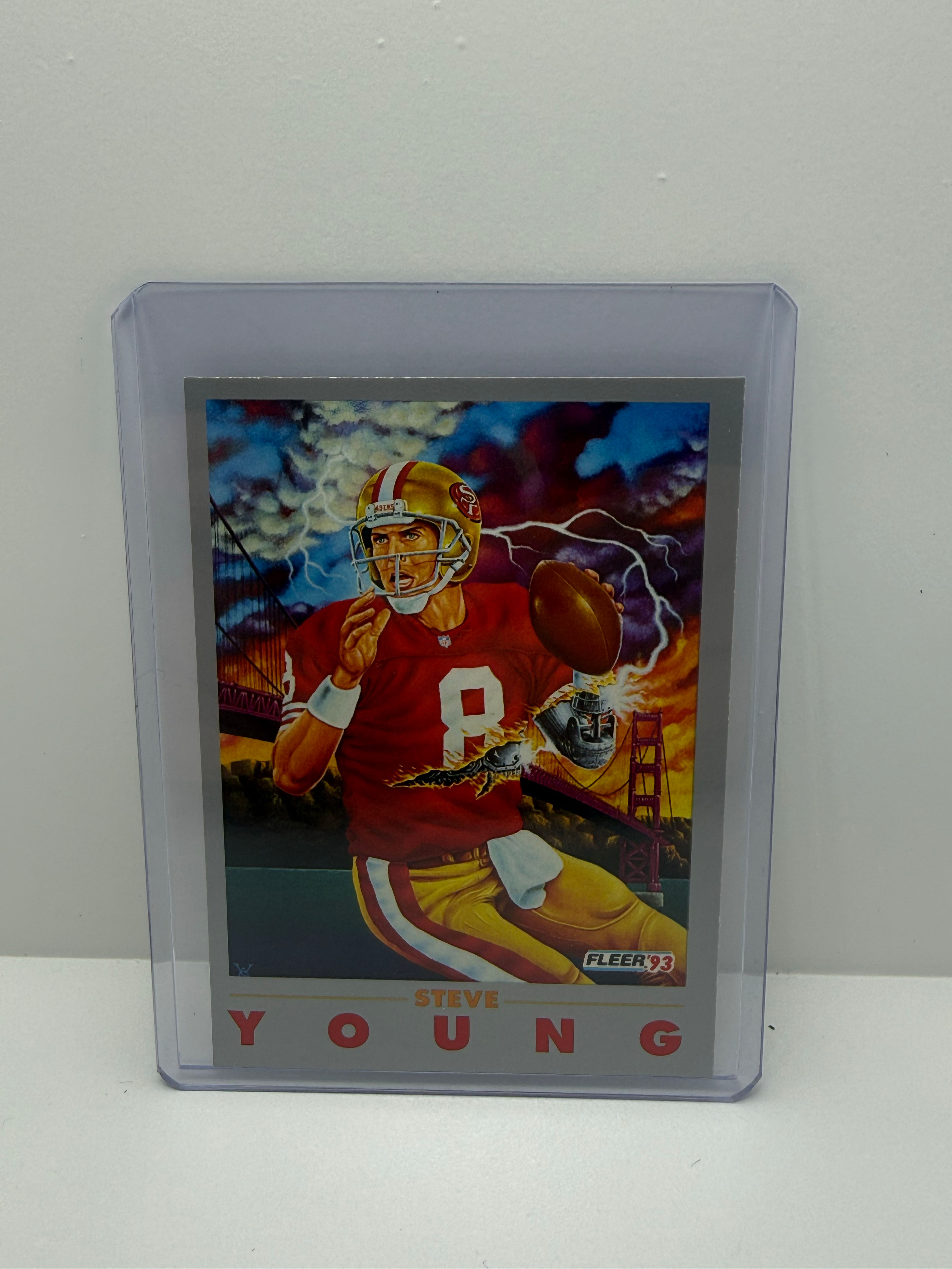 Steve Young Fleer '93 Football Card