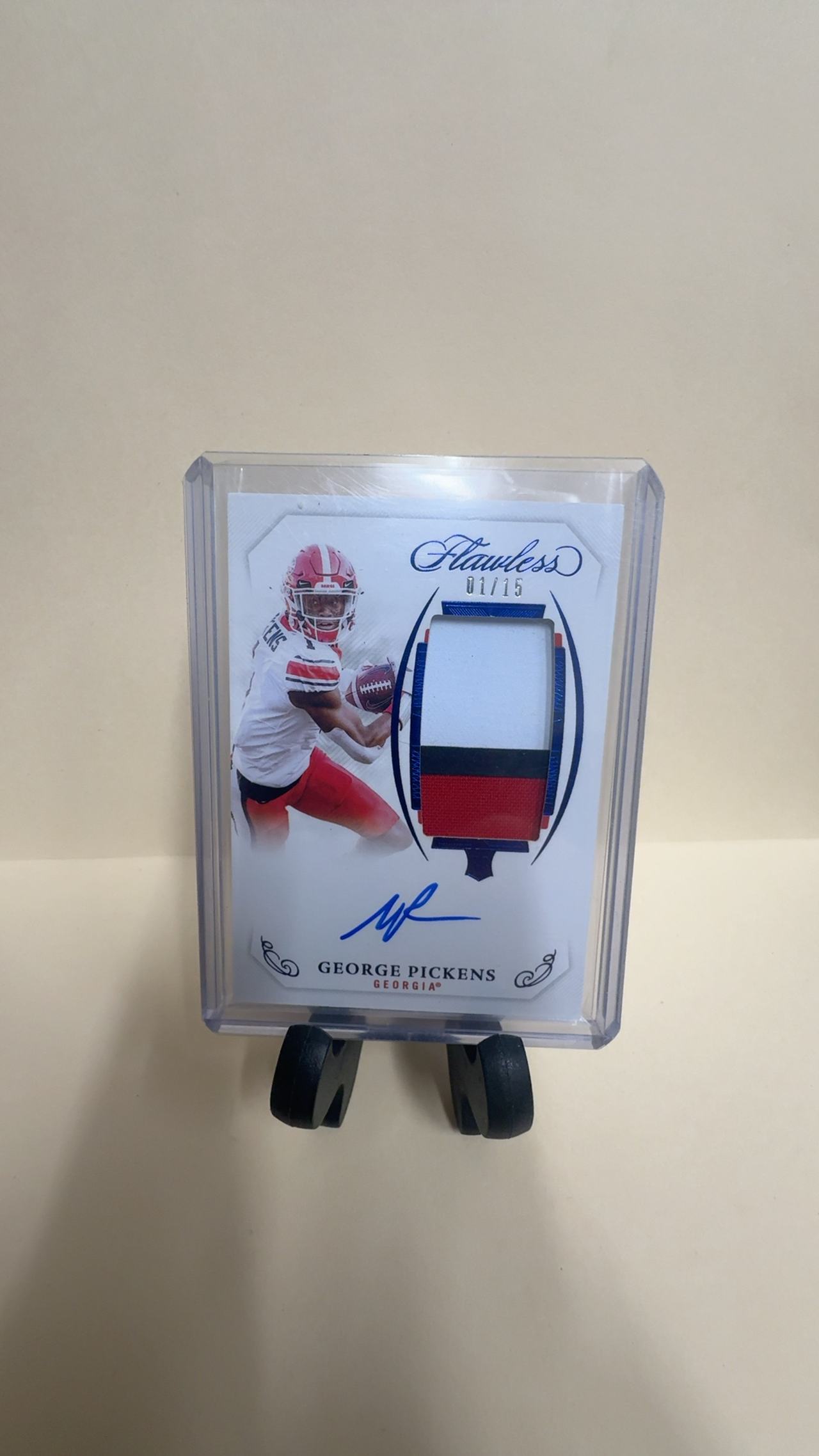 Panini National Treasures Football Rookie Card - George Pickens Flawless Patch Auto /15