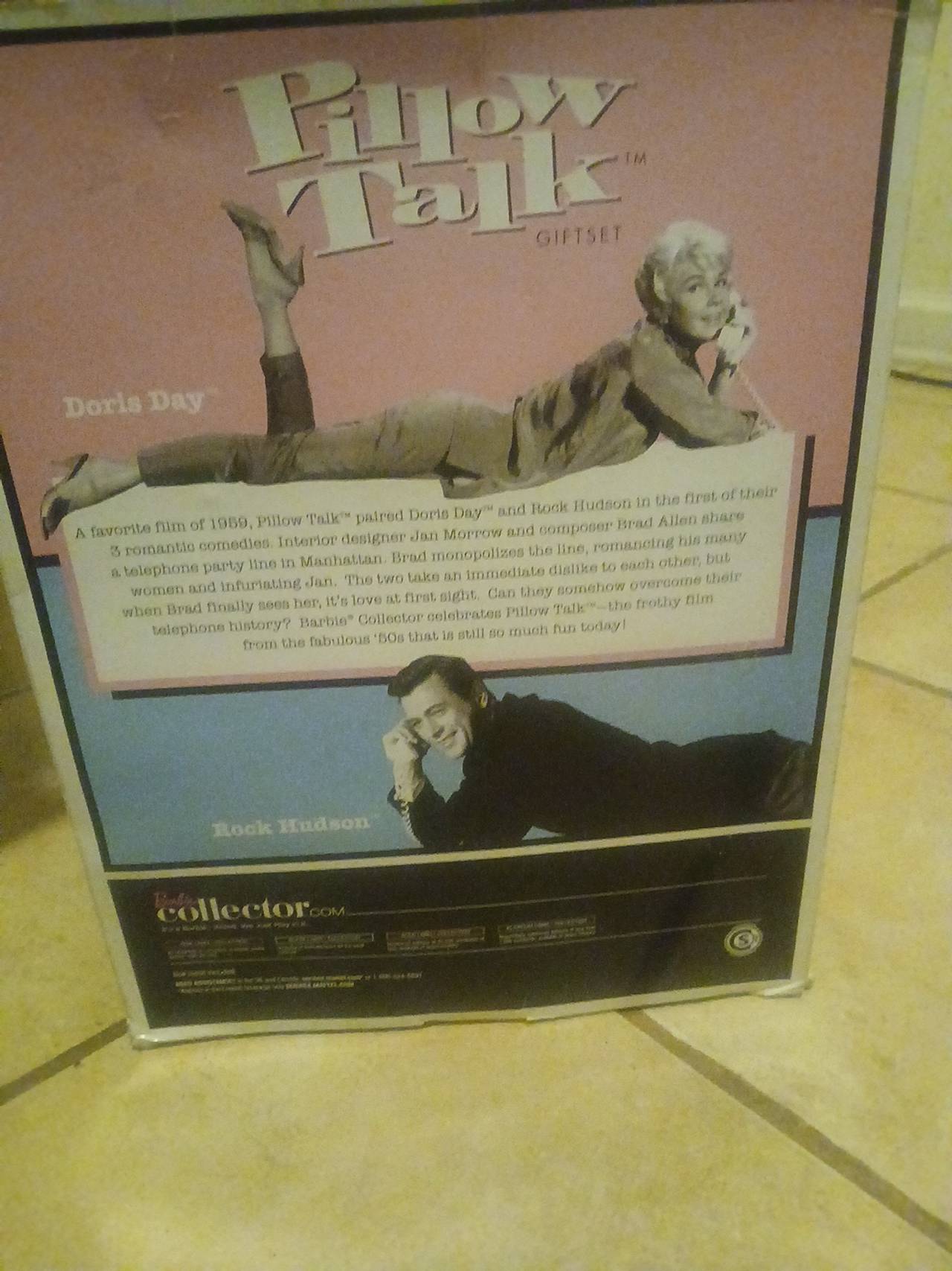 Barbie Collector Pillow Talk Doris Day and Rock Hudson Giftset