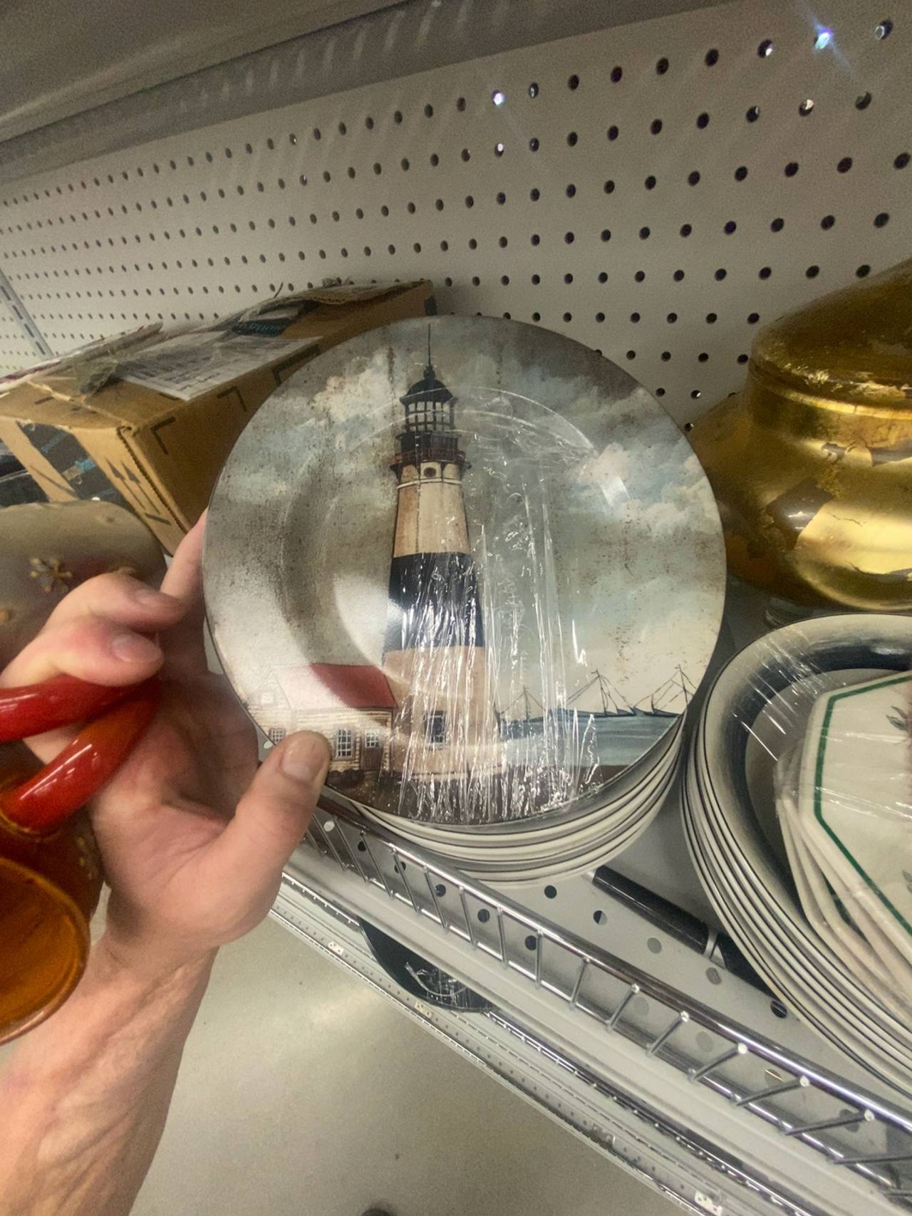 David Carter Brown By The Sea Lighthouse Salad Plate