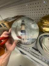 David Carter Brown By The Sea Lighthouse Salad Plate - Image 1