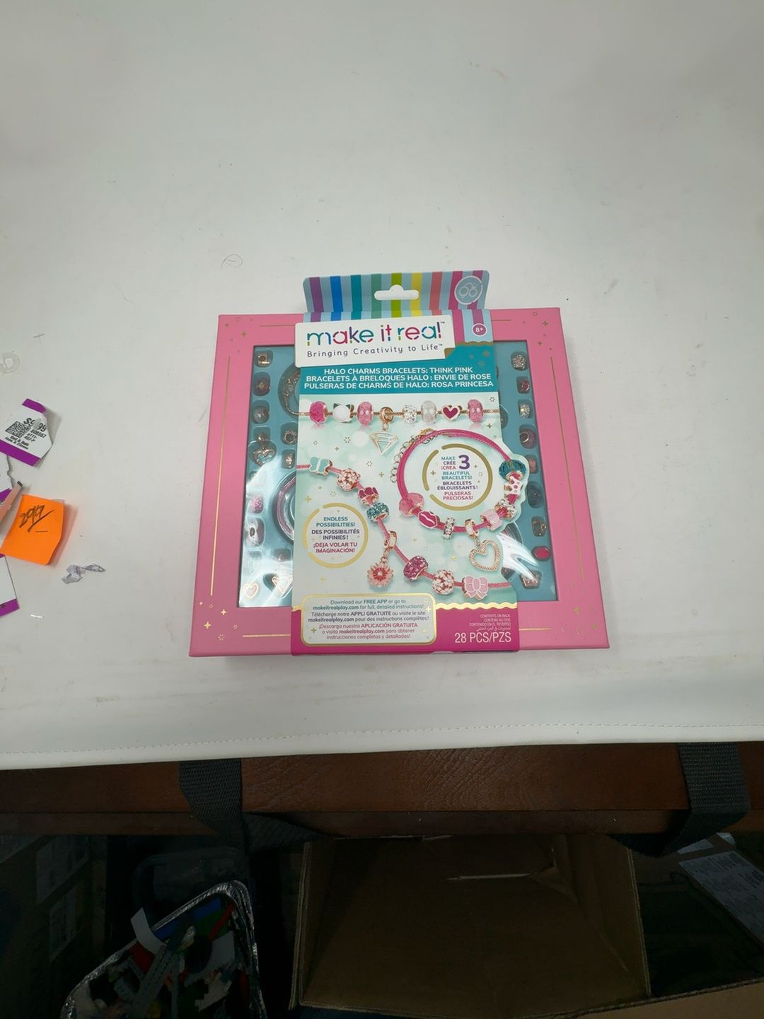 Make It Real Halo Charms Think Pink Bracelet Kit