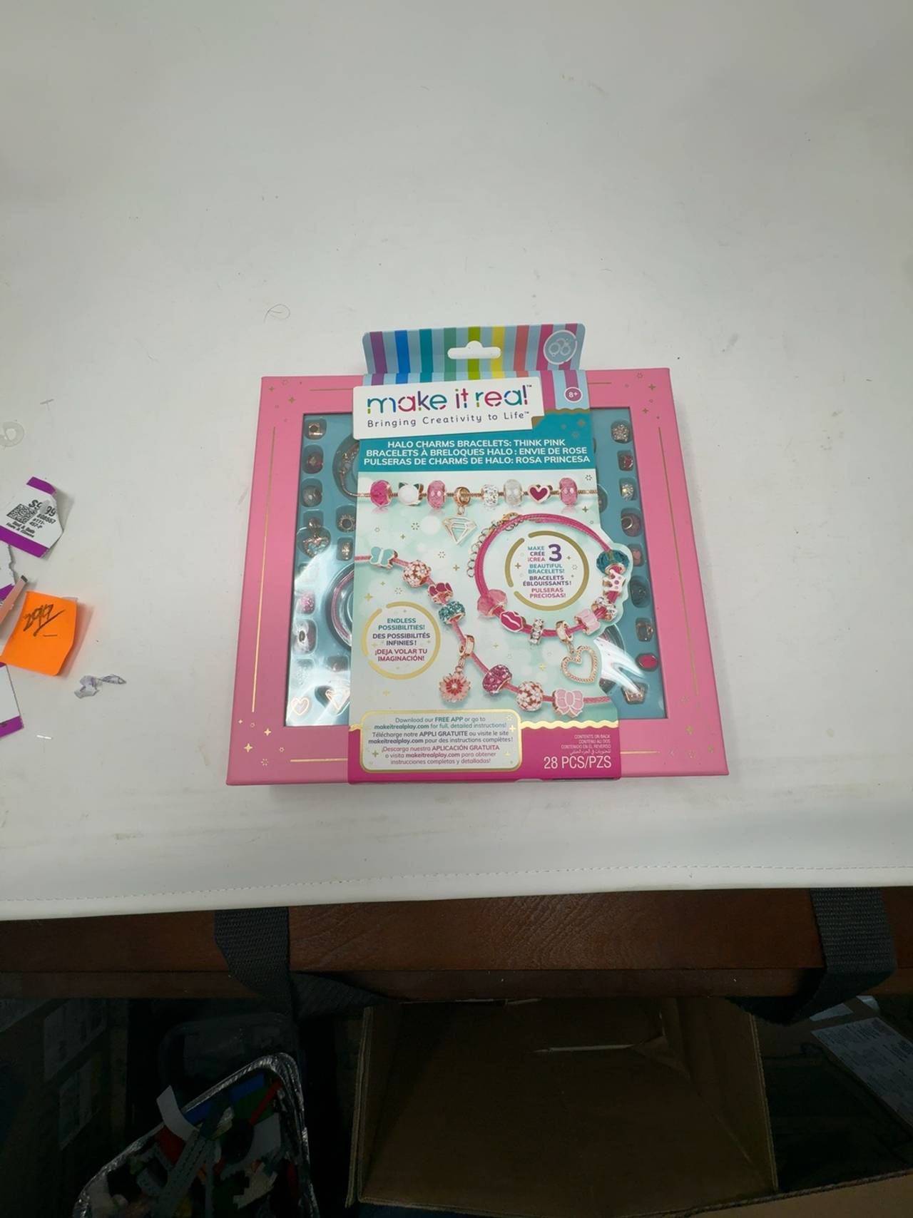 Make It Real Halo Charms Think Pink Bracelet Kit