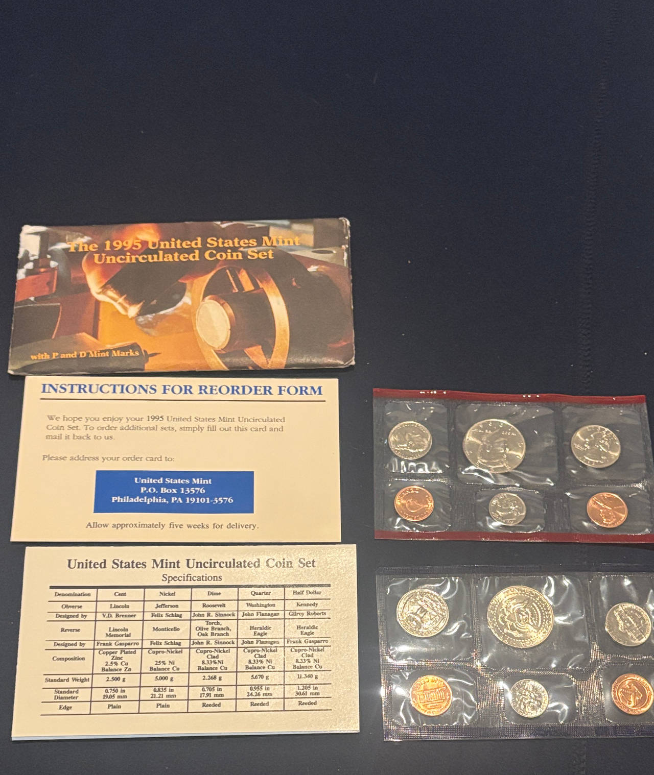 1995 United States Mint Uncirculated Coin Set