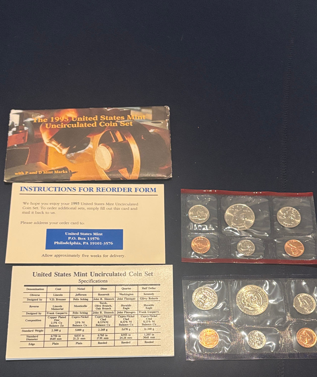 1995 United States Mint Uncirculated Coin Set