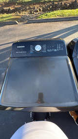 Samsung 27" Black Top Load Washer & Dryer Set - Image 2