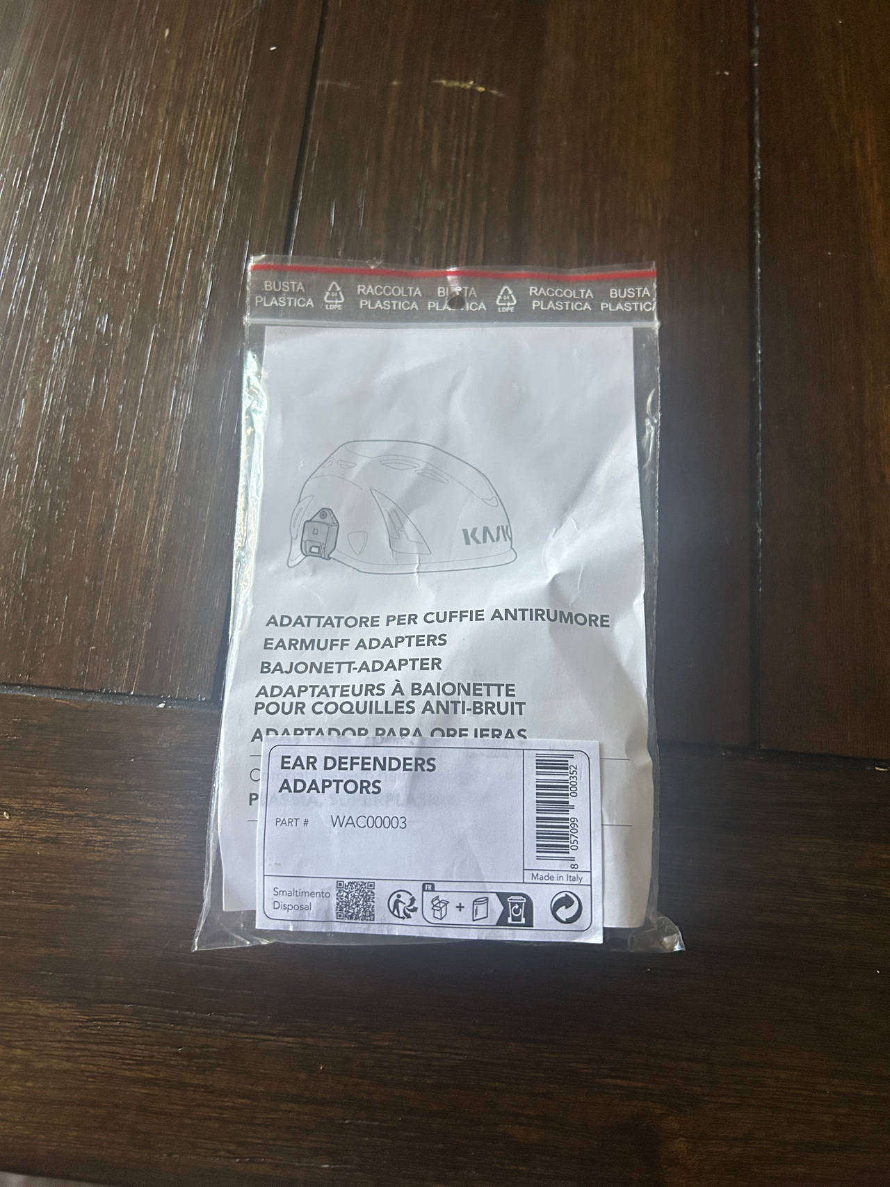 KASK Ear Defender Adapters WAC00003