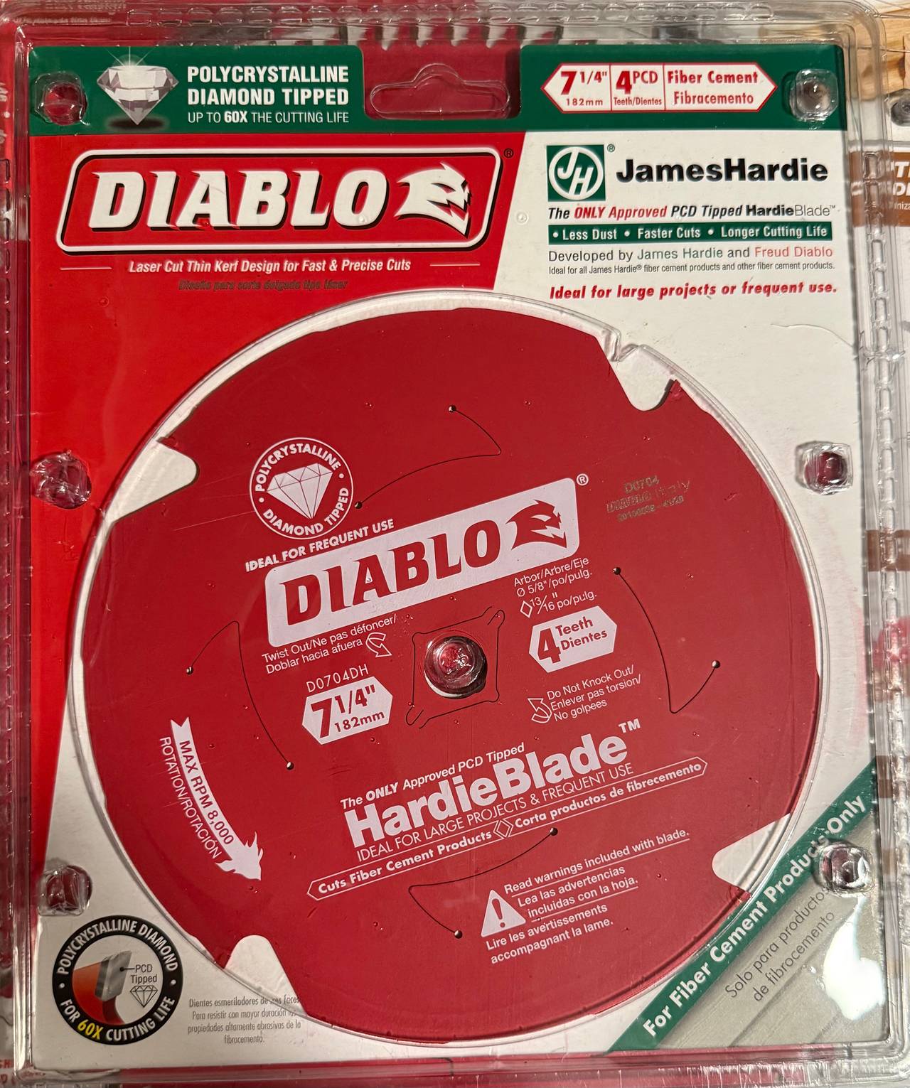 Diablo HardieBlade 7-1/4 in. Fiber Cement Saw Blade