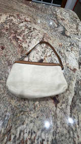 Coach Green and Red Leather Clutch with Wrist Strap - Image 2