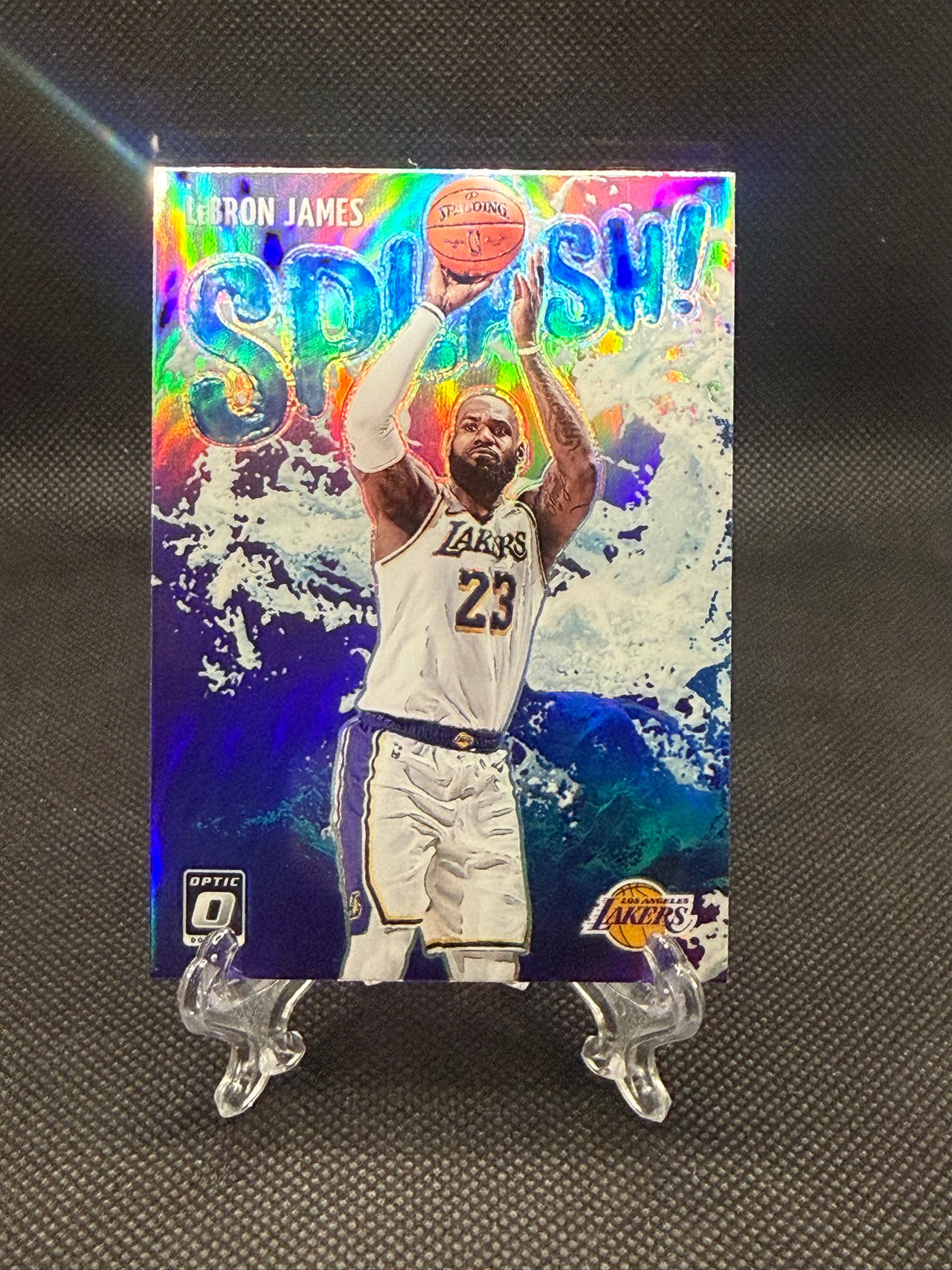 2020-21 Panini Donruss Optic LeBron James Splash! Holo Prizm