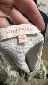 Solitaire Olive & Cream Crochet Blouse - Image 4