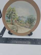 Vintage Hand-Painted Landscape Decorative Plate signed Maack - Image 3