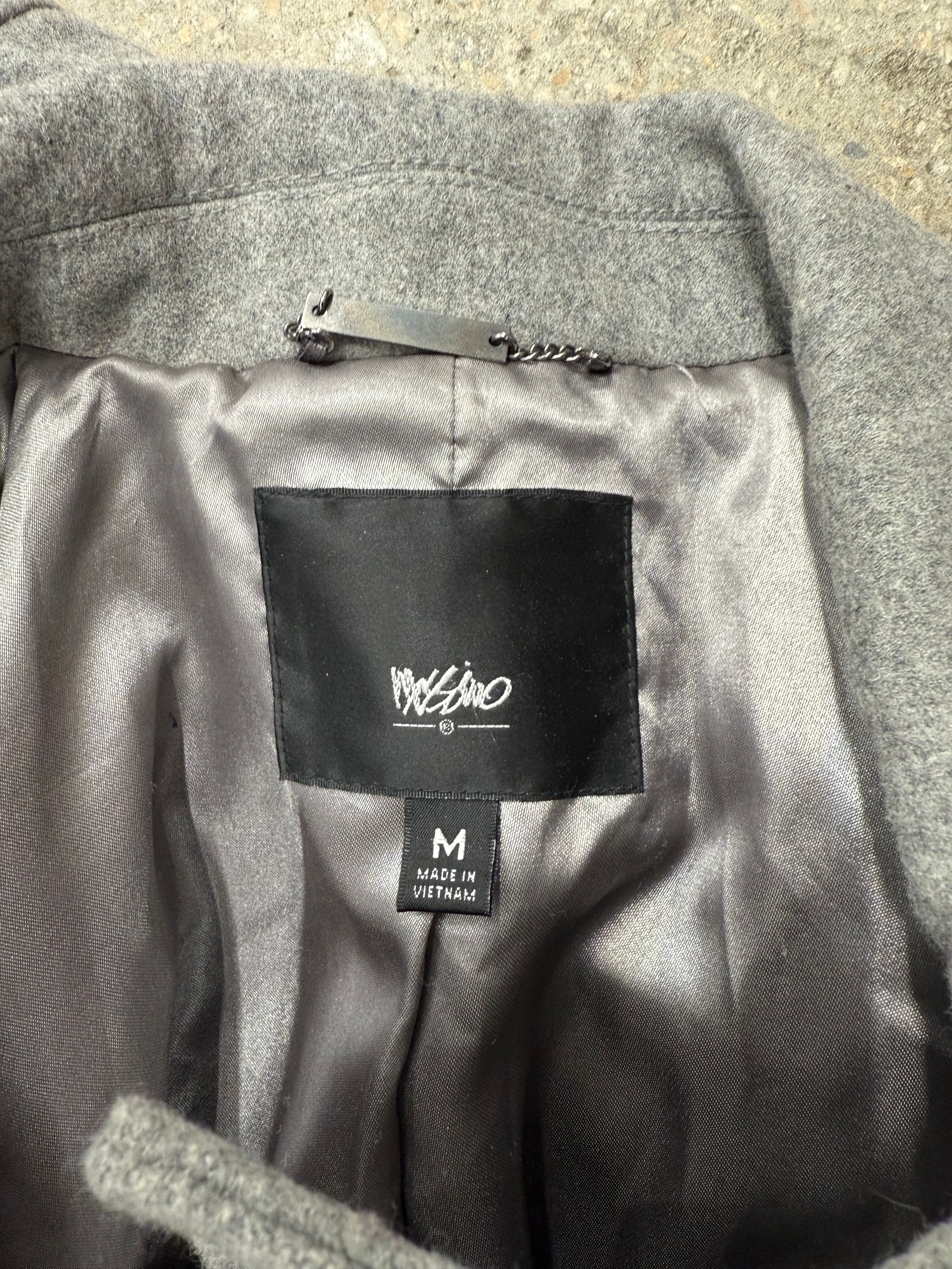 Mossimo Women's Grey Wool Blend Coat - Image 4
