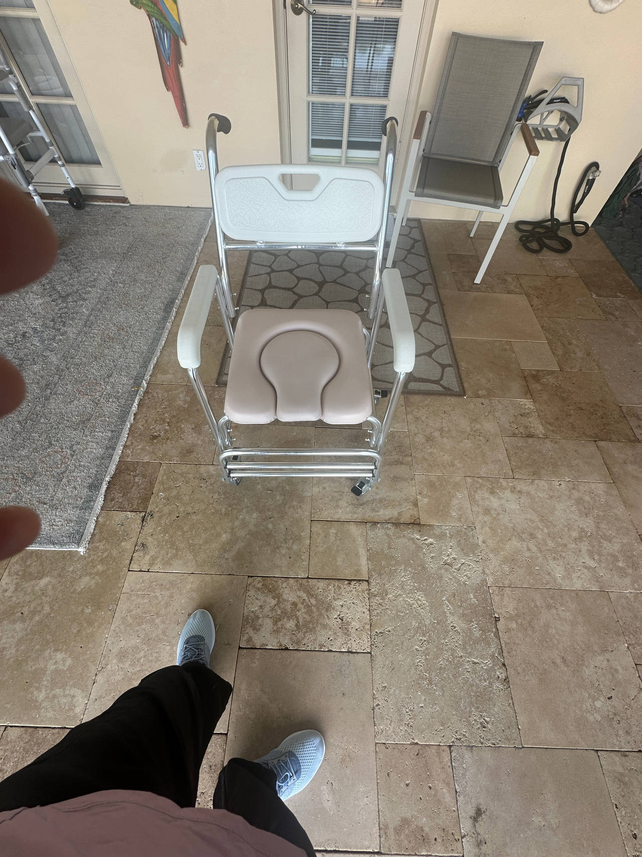 Rolling Shower Commode Chair