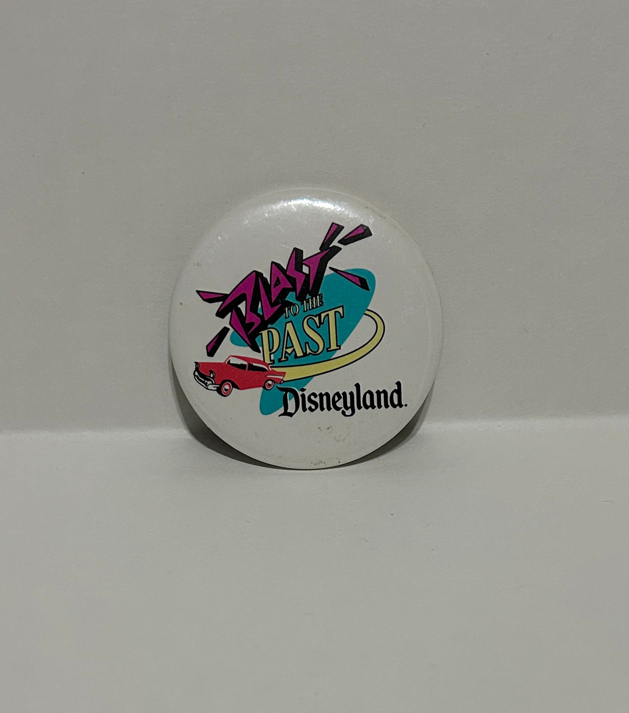 Vintage Disneyland Blast to the Past Pinback Button