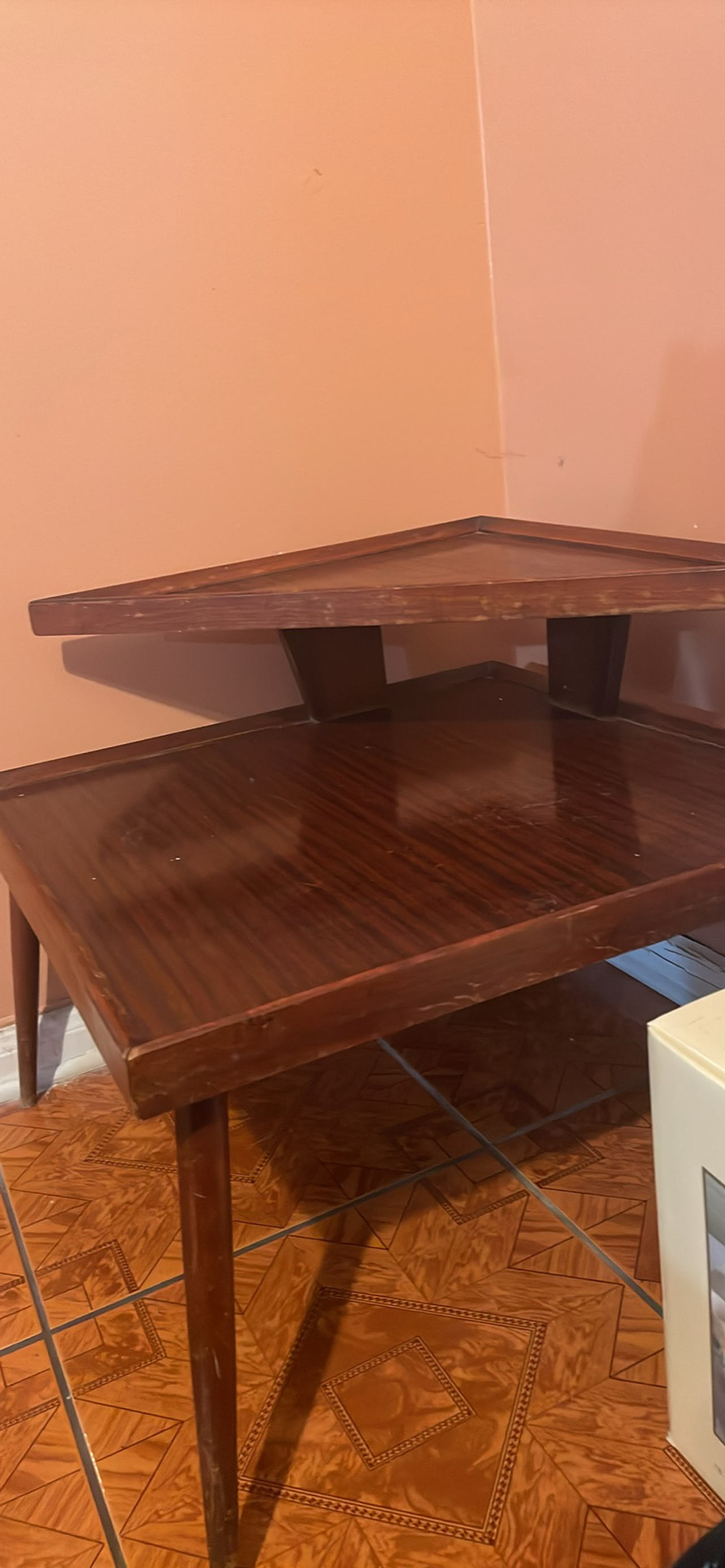 Mid-Century Modern Step End Table