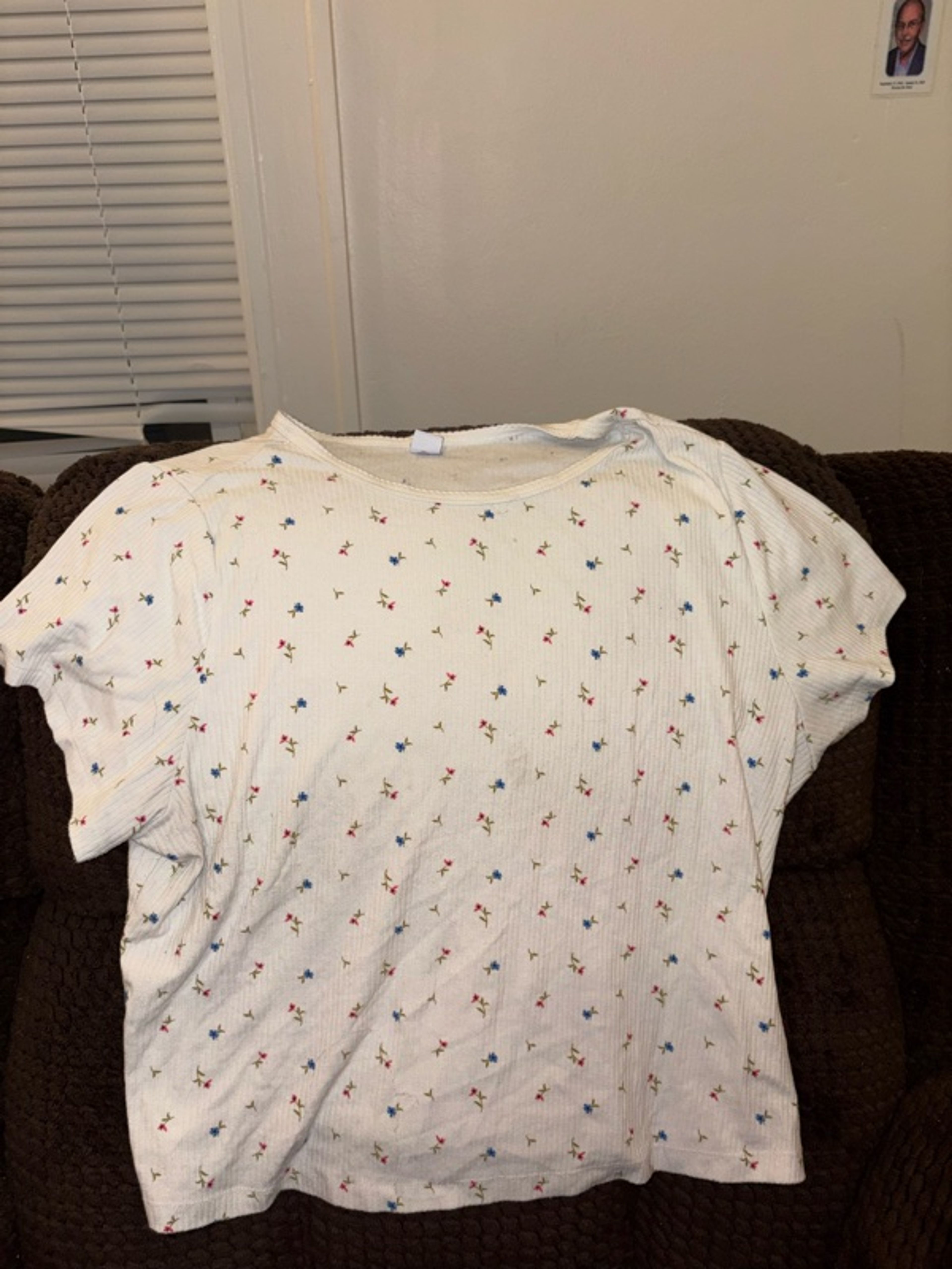 Old Navy Women's Fitted Cropped Floral-Print Rib-Knit T-Shirt