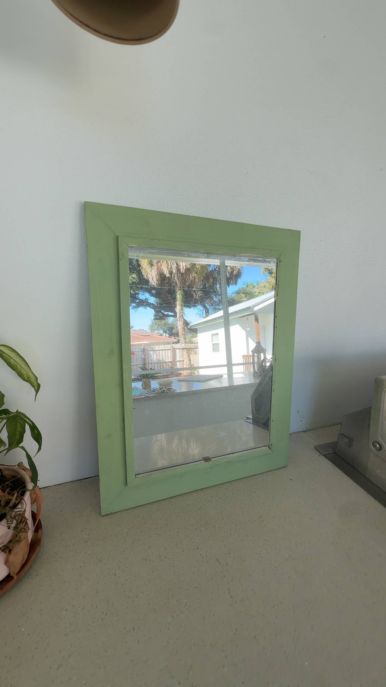 Jaisalmeri Antique Green Mirror