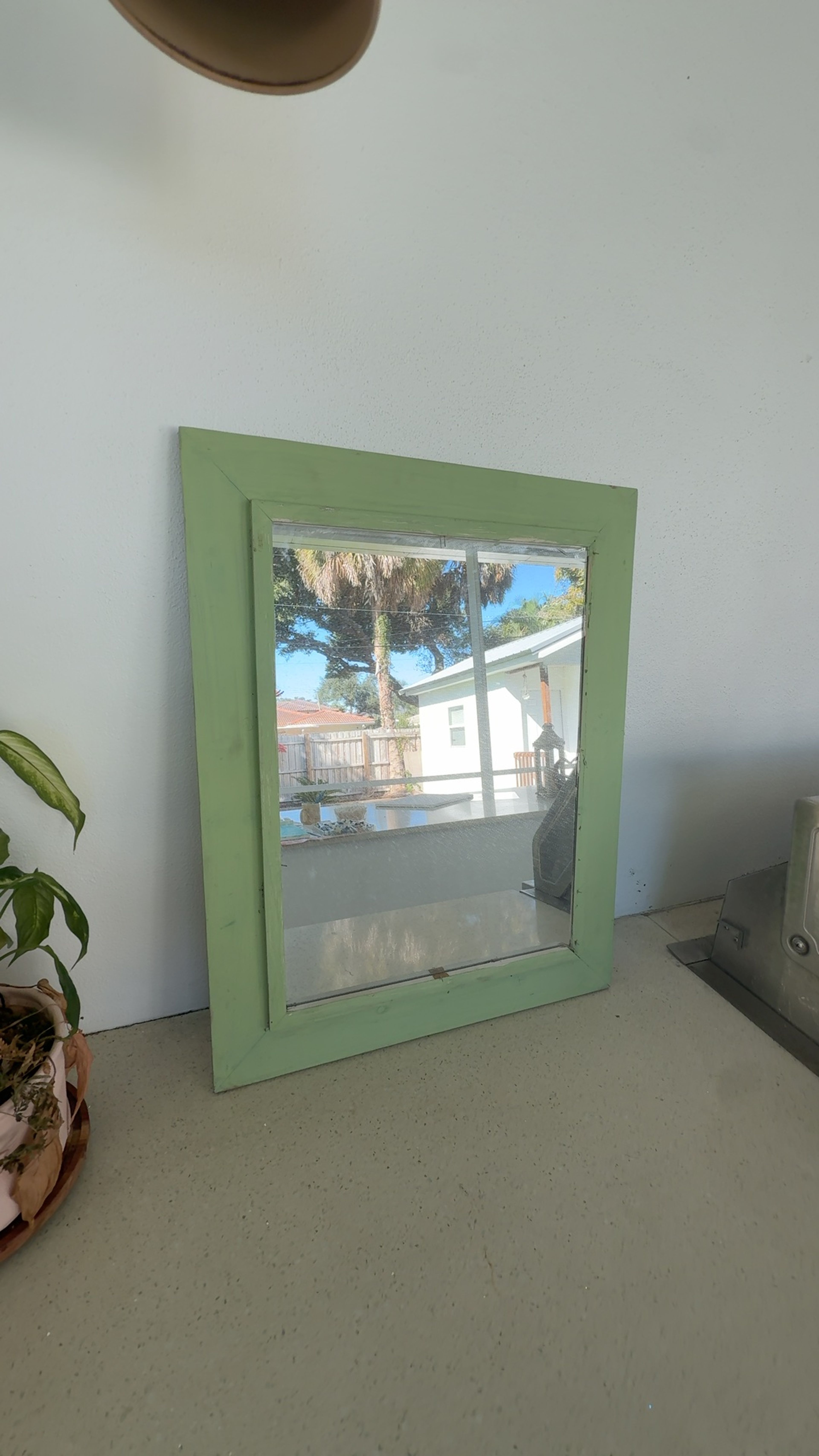 Jaisalmeri Antique Green Mirror