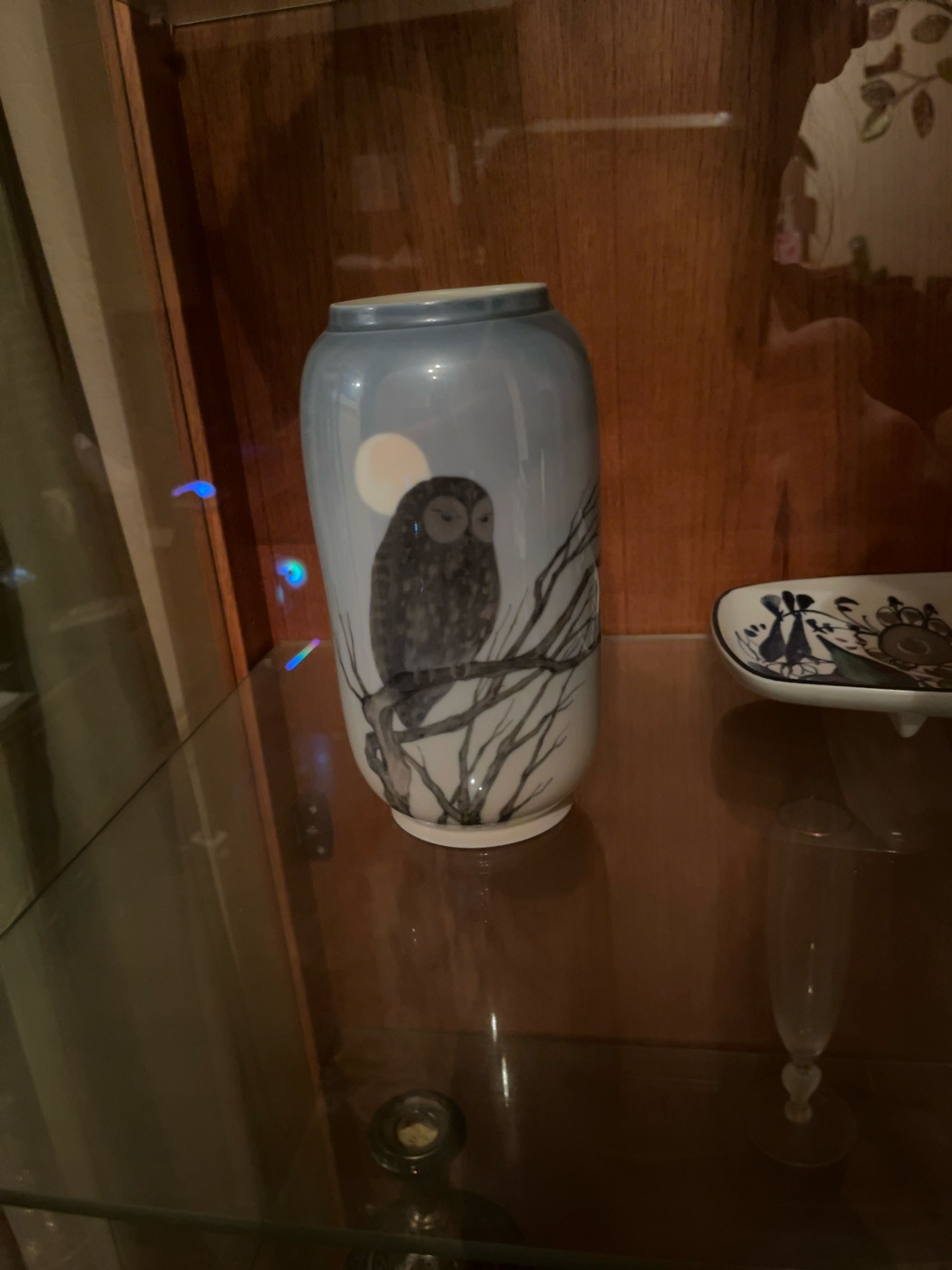 Royal Copenhagen Owl Vase No. 347/107