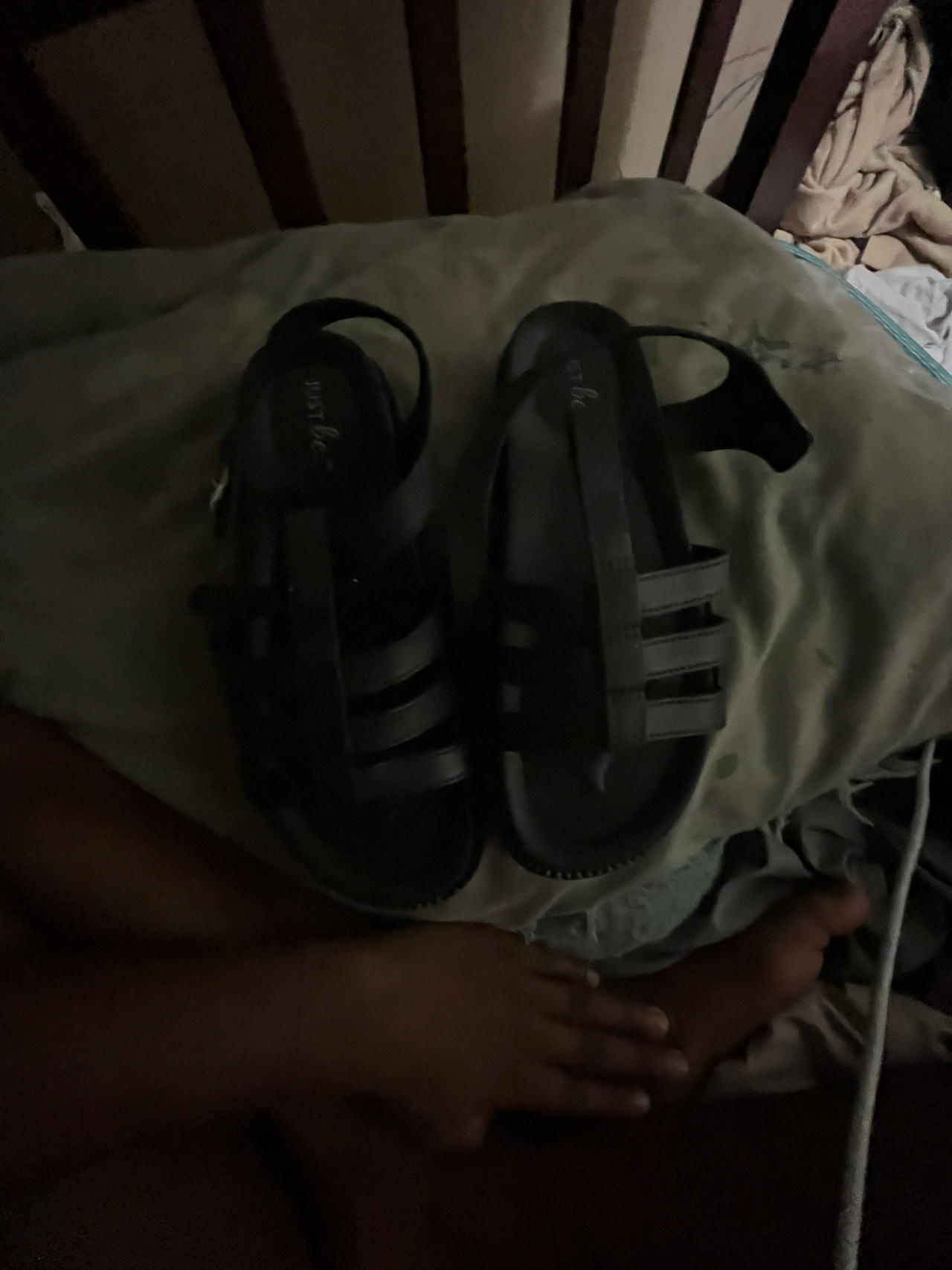 Black Jelly Sandals