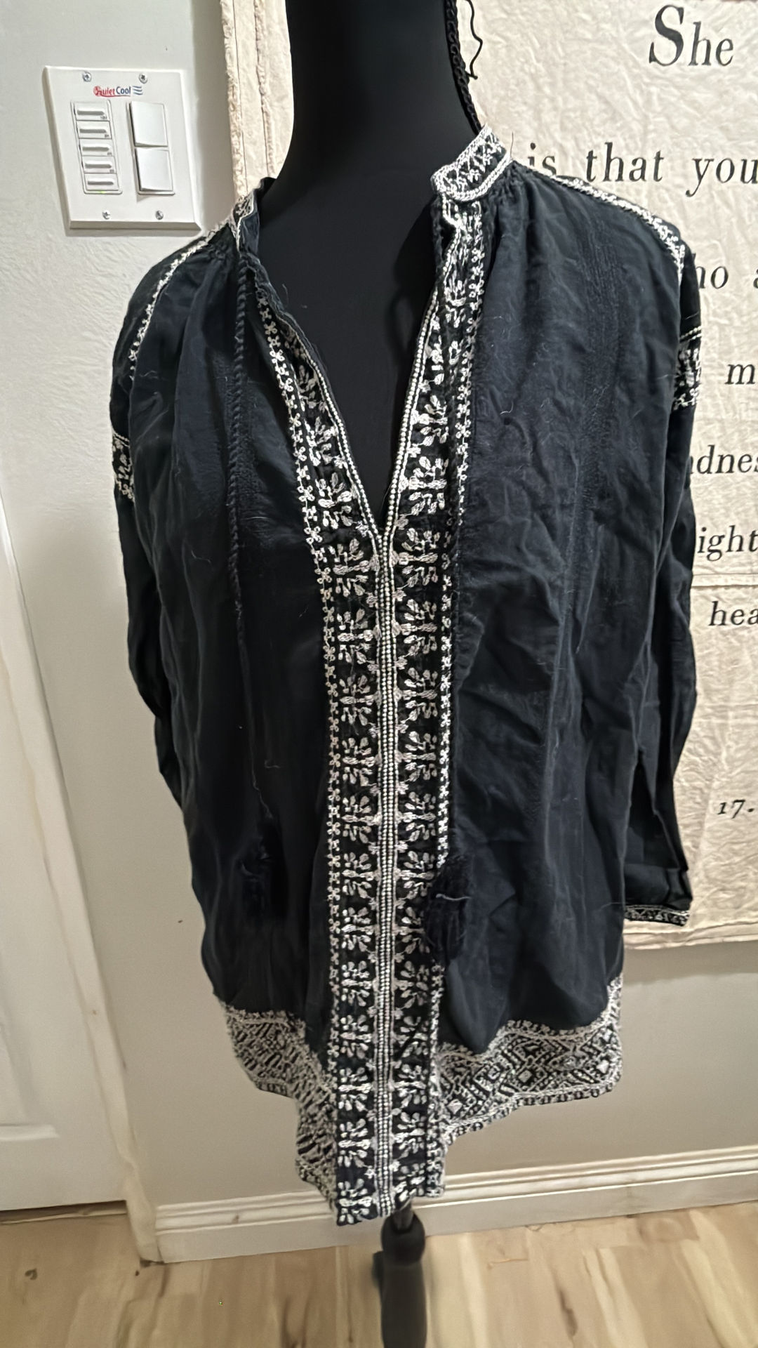 Madewell Boho Embroidered Tunic Top