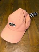 Vans Pink Checkerboard Bow Logo Baseball Cap - Image 1
