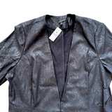 Lane Bryant Jacket Women's Size 22 Black Faux Snakeskin Blazer New  - Image 2