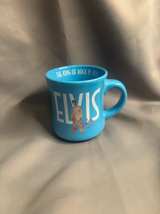 Elvis Presley Signature Blue Ceramic Mug - Image 1